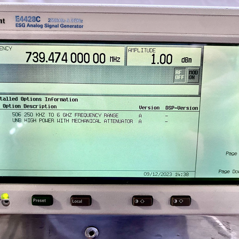 Agilent E 4428 C ESG Analog Signal Generator