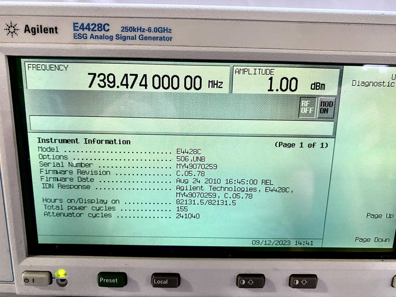 Agilent E 4428 C ESG Analog Signal Generator