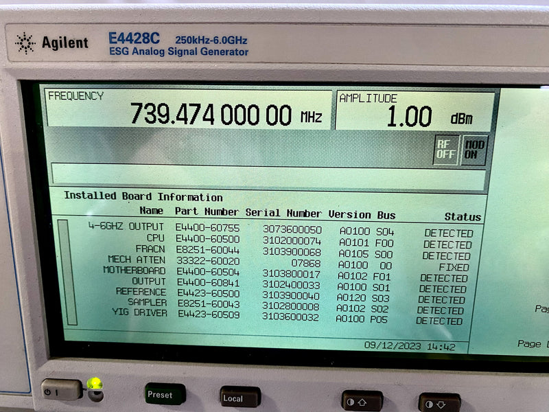 Agilent E 4428 C ESG Analog Signal Generator