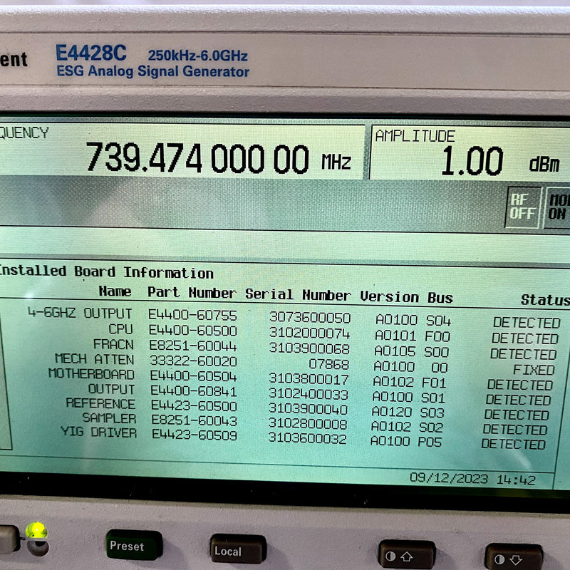 Agilent E 4428 C ESG Analog Signal Generator