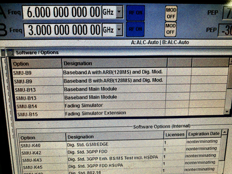 Rohde & Schwarz SMU 200 A Vector Signal Generator