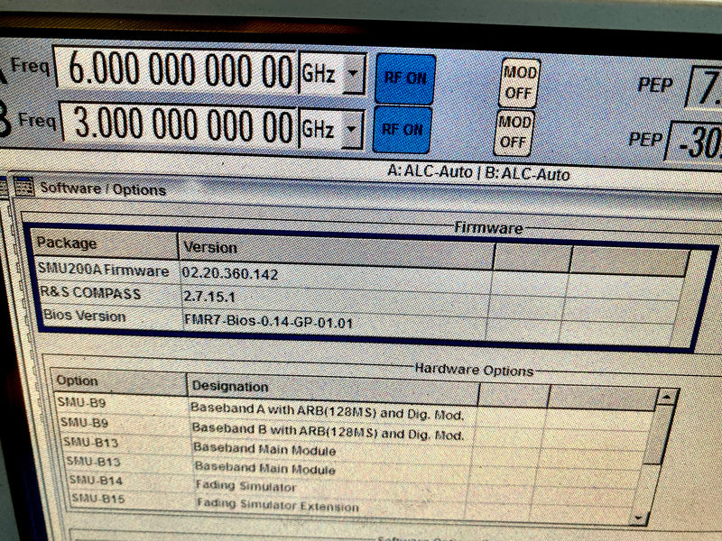 Rohde & Schwarz SMU 200 A Vector Signal Generator