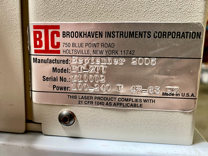 Brookhaven ZetaPALS BI-EKA Electronic Analyzer