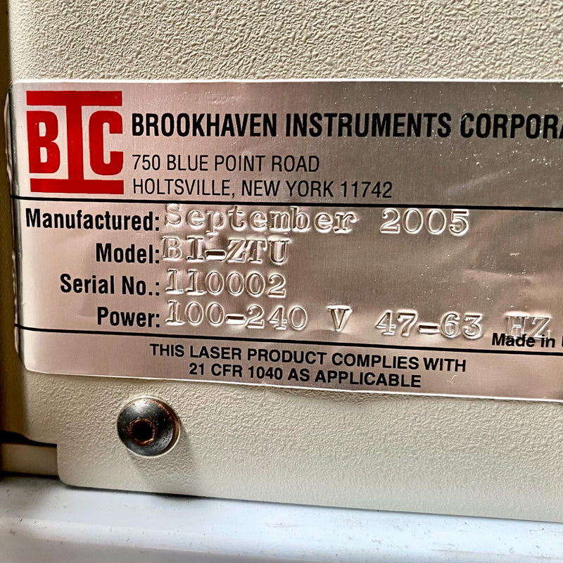 Brookhaven ZetaPALS BI-EKA Electronic Analyzer