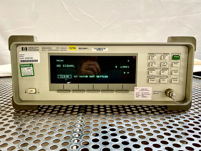 Agilent 86120 C Multi-Wavelength Meter