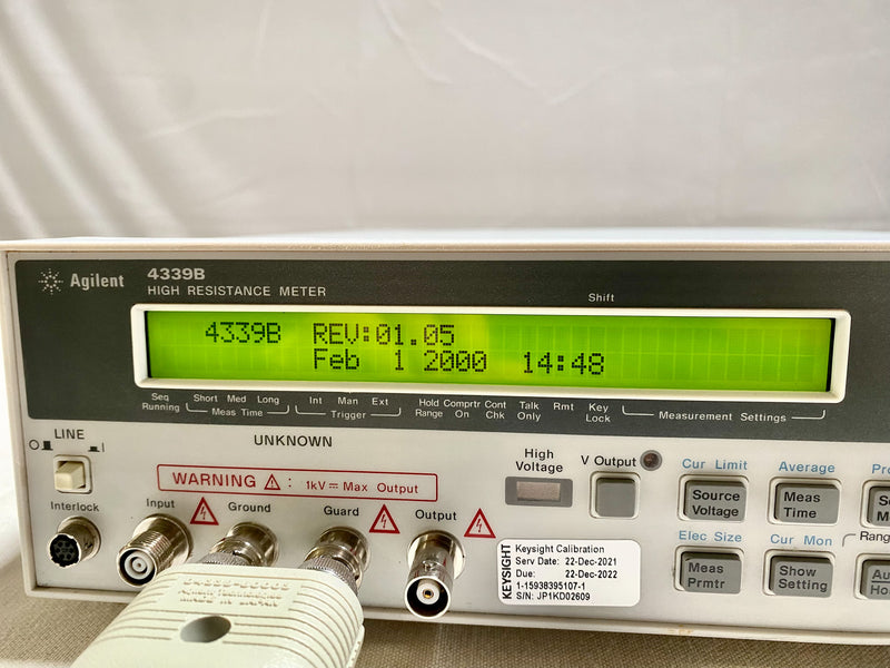 Agilent 4339 B High Resistance Meter