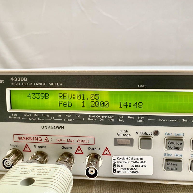 Agilent 4339 B High Resistance Meter