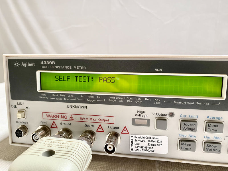 Agilent 4339 B High Resistance Meter