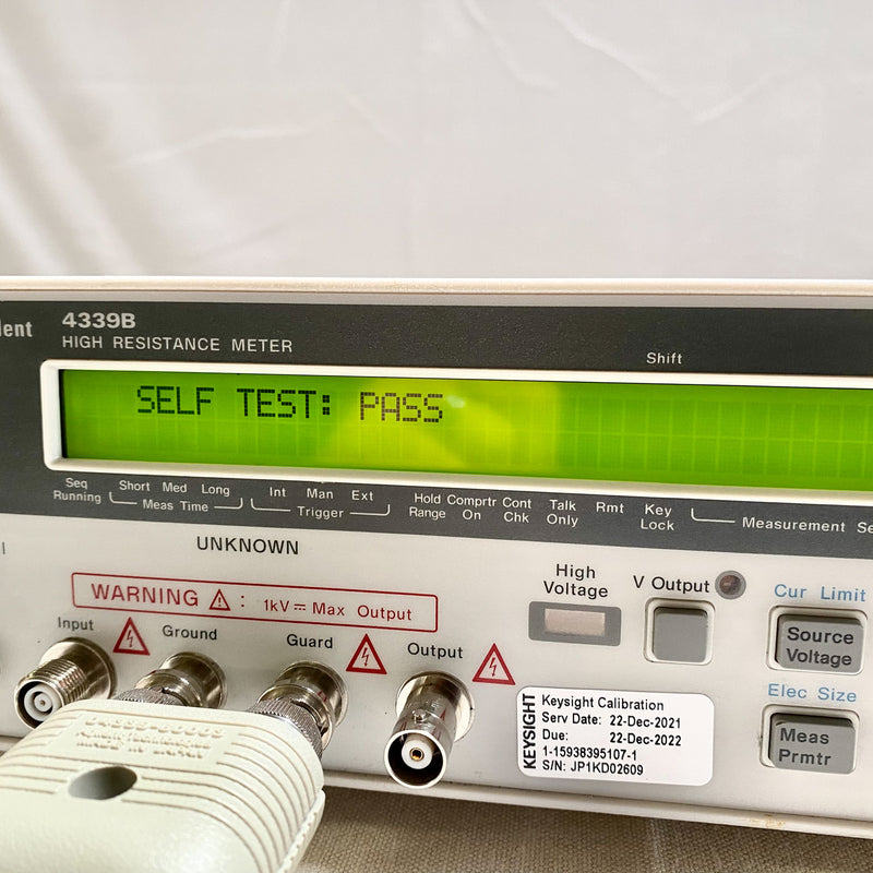 Agilent 4339 B High Resistance Meter