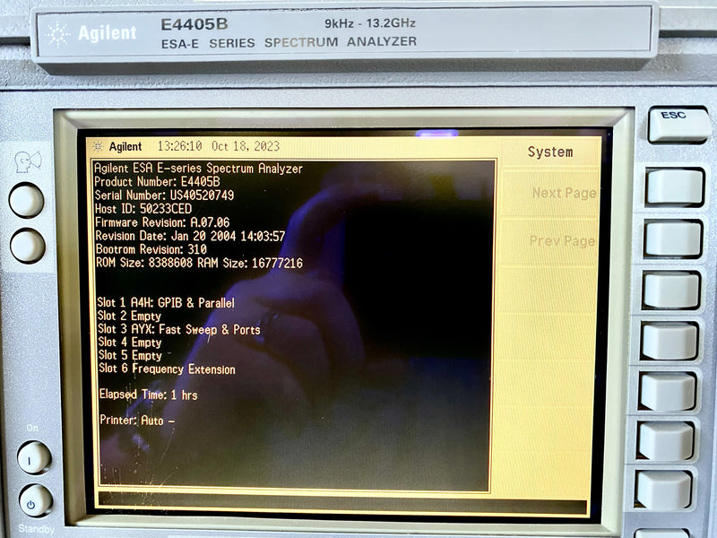 Agilent E 4405 B Spectrum Analyzer