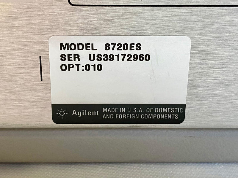 Agilent 8720 ES S-Parameter Network Analyzer