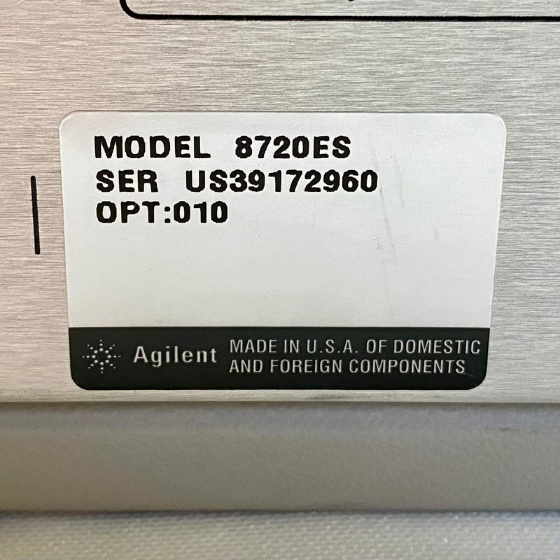 Agilent 8720 ES S-Parameter Network Analyzer