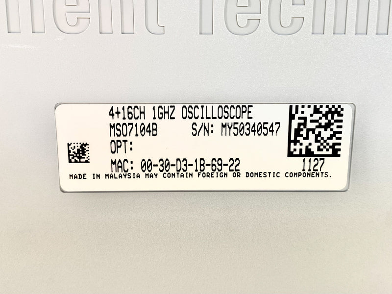 Agilent MSO 7104 B Mixed Signal Oscilloscope