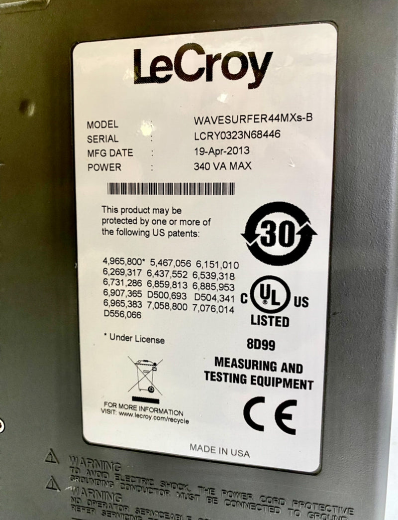LeCroy WaveSurfer MSO 44 MXs-B Mixed Signal Oscilloscope