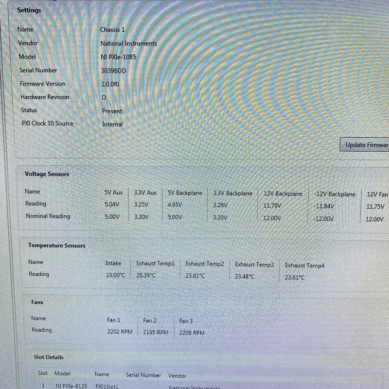 National Instruments NI PXIe 1085 Interface Chassis