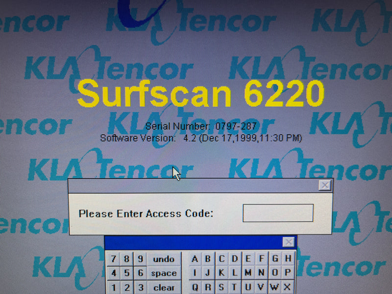 KLA-Tencor Surfscan 6220 Defect Inspection System