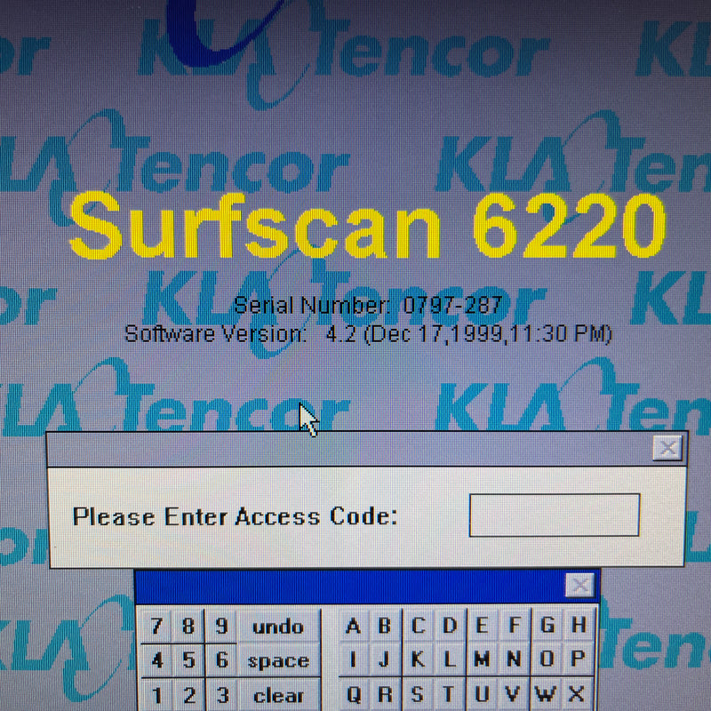 KLA-Tencor Surfscan 6220 Defect Inspection System