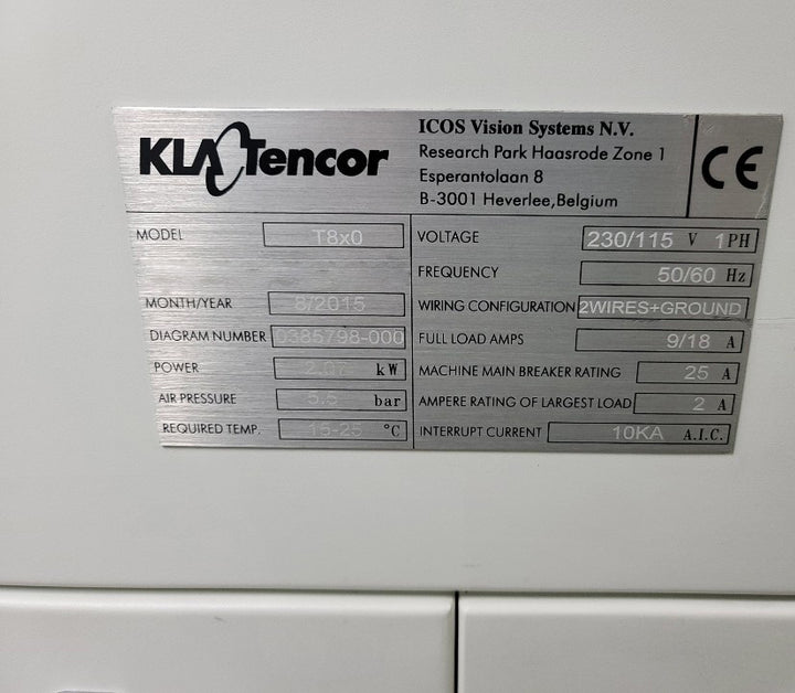 KLA-Tencor ICOS T 830 Component Inspector