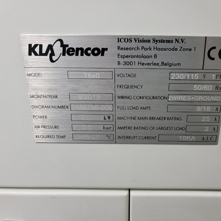 KLA-Tencor ICOS T 830 Component Inspector