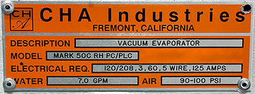 CHA Mark 50 Vacuum Evaporator