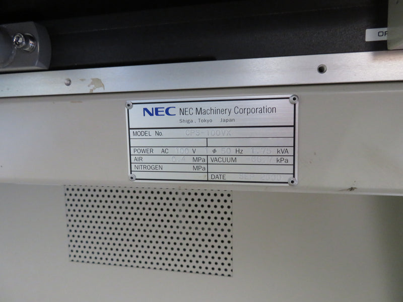 NEC CPS 100 VX Welder / Die Bonder