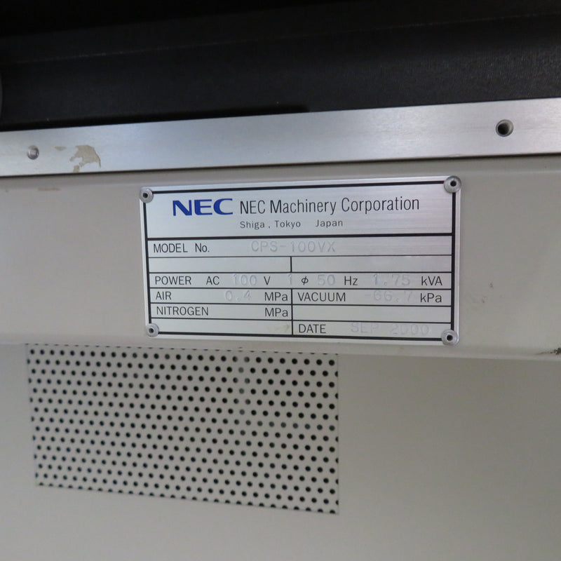 NEC CPS 100 VX Welder / Die Bonder