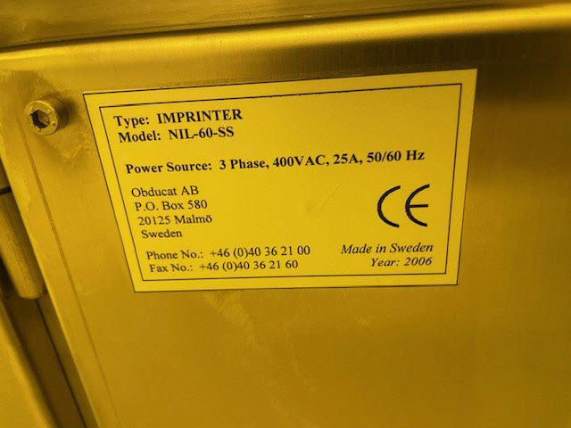 Obducat NIL 60 SS Imprinter