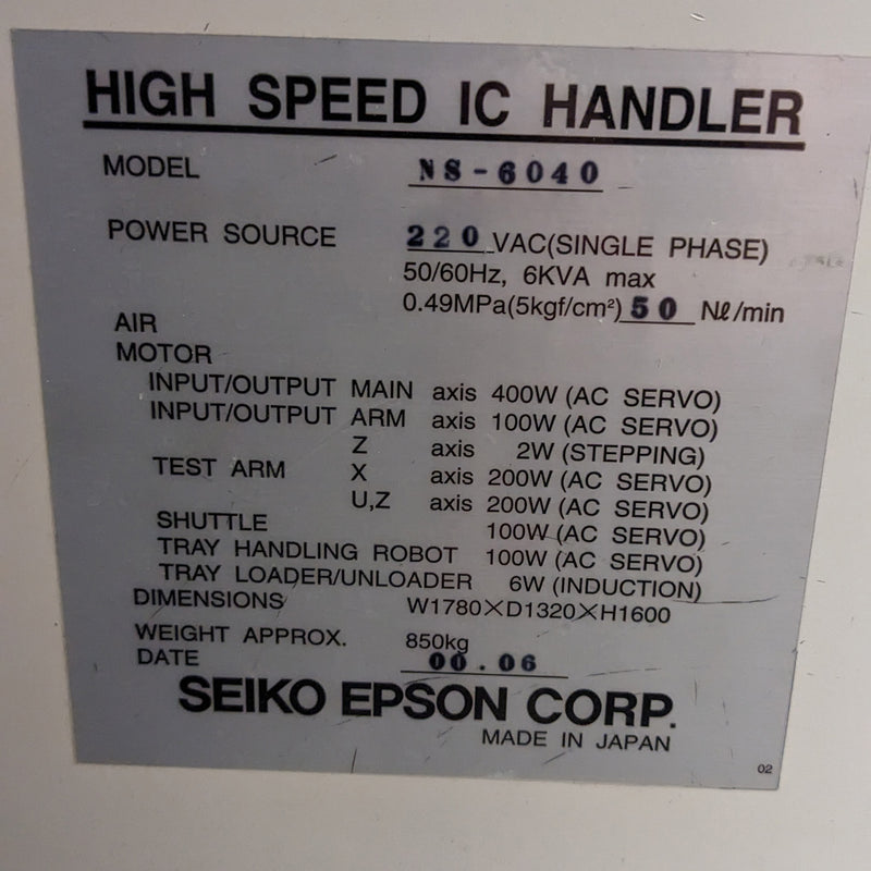 Seiko / Epson NS 6040 Handler