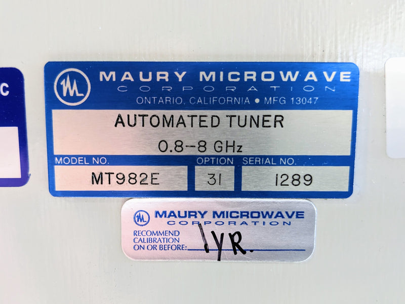 Maury Microwave MT 982 E Automated Tuner