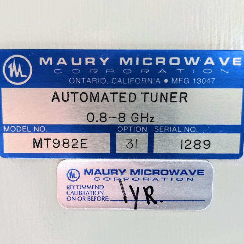 Maury Microwave MT 982 E Automated Tuner