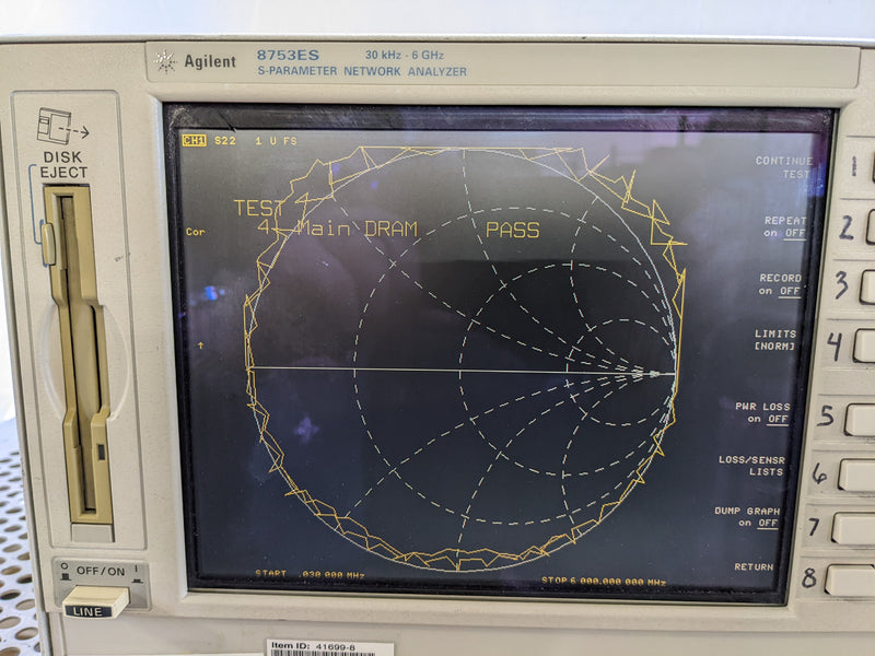 Agilent 8753 ES S-Parameter Network Analyzer