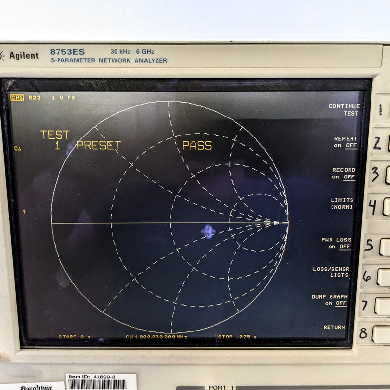 Agilent 8753 ES S-Parameter Network Analyzer