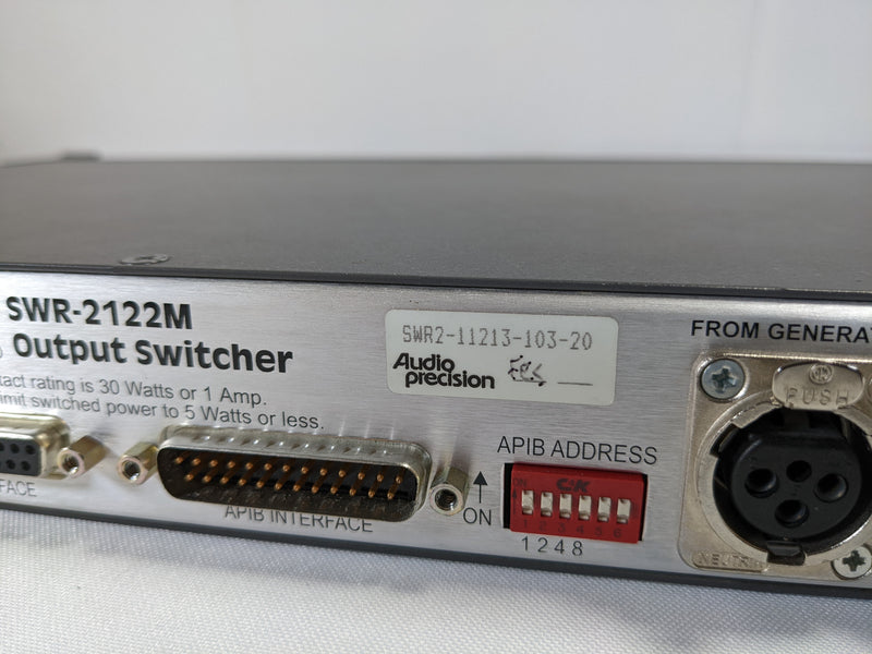 Audio Precision SWR 2122 M Series Switch