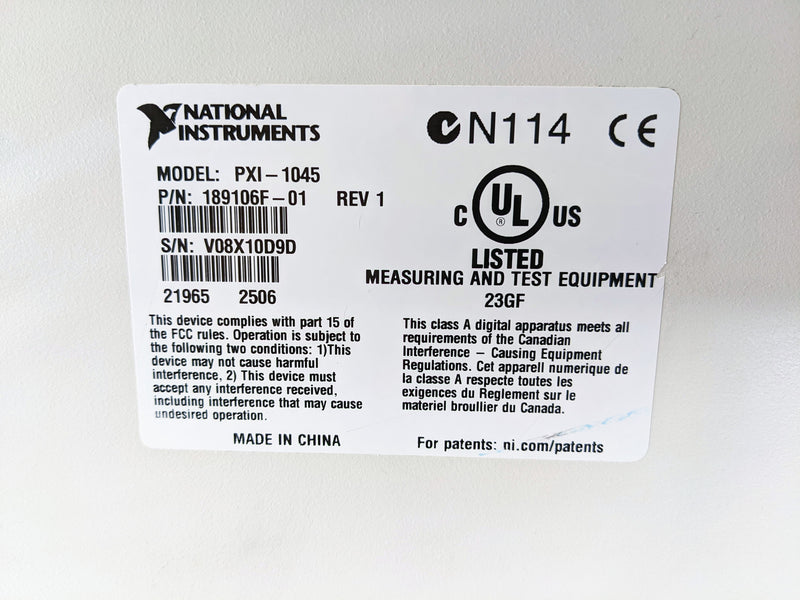 National Instruments NI PXI 1045 Interface Chassis