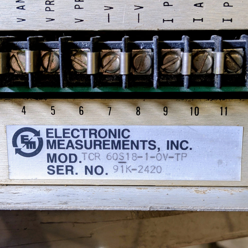 Electronic Measurements TCR 60 S 18-1-0 V-TP Power Supply