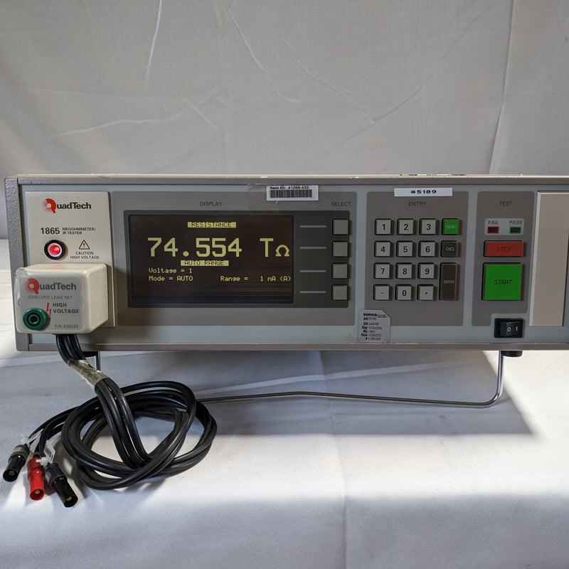 Quadtech 1865 Megaohm Meter / IR Tester