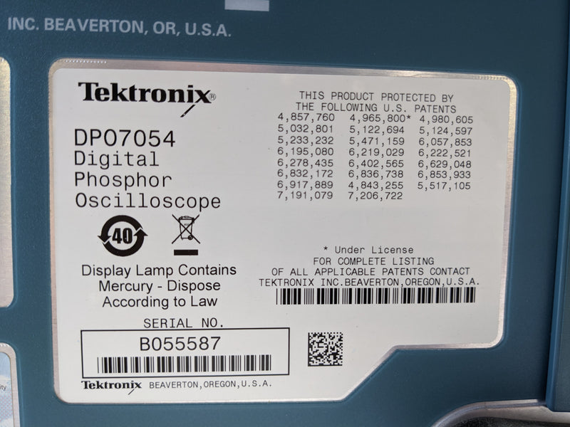 Tektronix DPO 7054 Digital Phosphor Oscilloscope