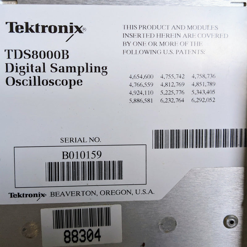 Tektronix TDS 8000 B Digital Sampling Oscilloscope