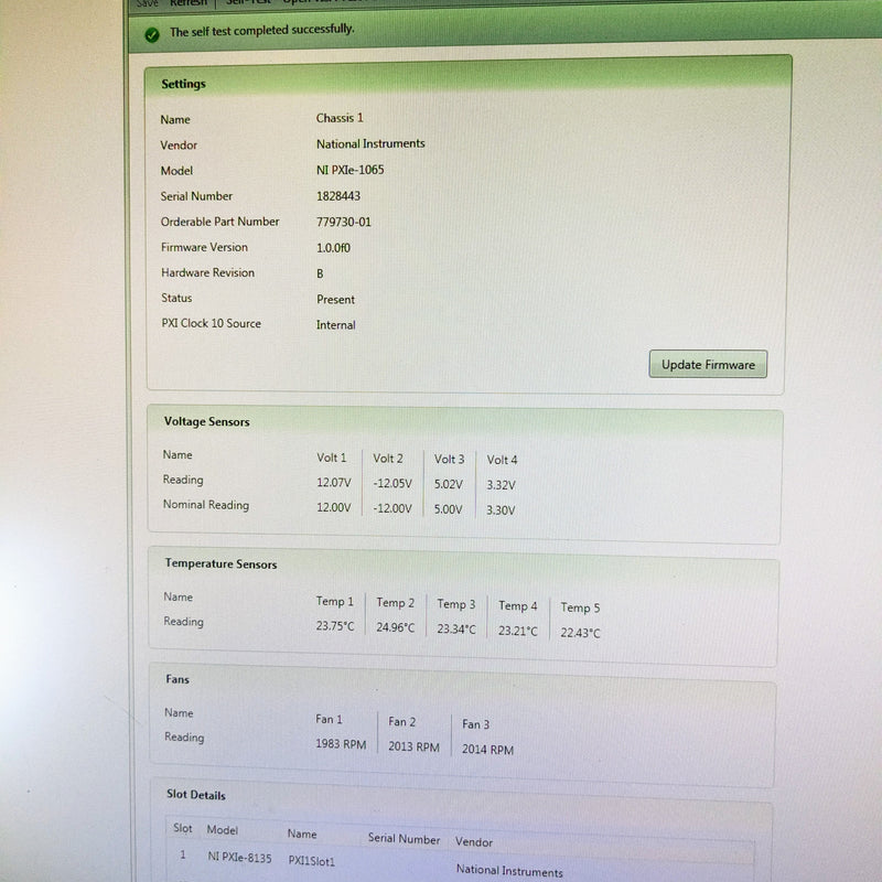 National Instruments NI PXIe 1065 Chassis