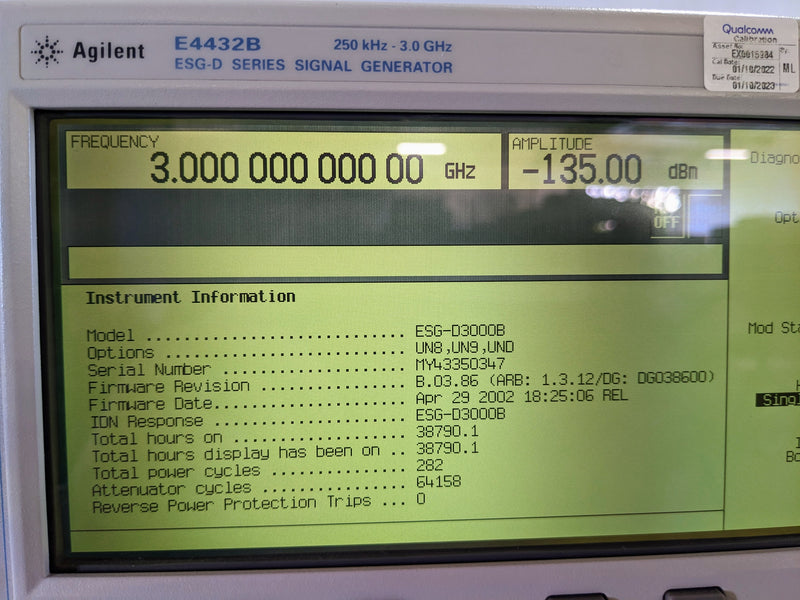 Agilent E 4432 B Signal Generator