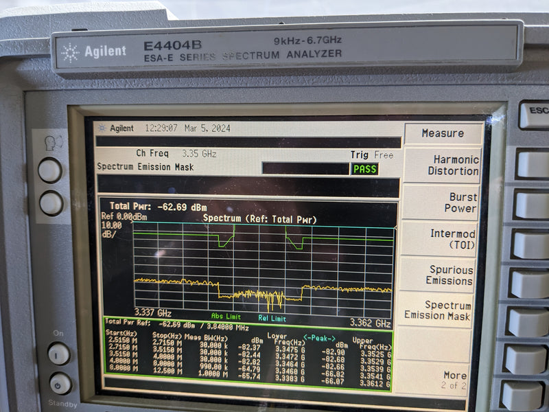 Agilent E 4404 B Spectrum Analyzer