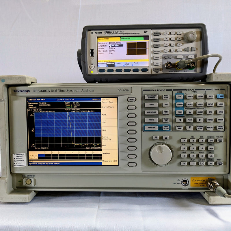 Tektronix RSA 3303 A Real Time Spectrum Analyzer