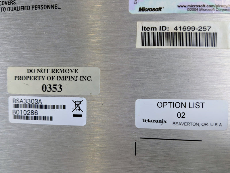 Tektronix RSA 3303 A Real Time Spectrum Analyzer