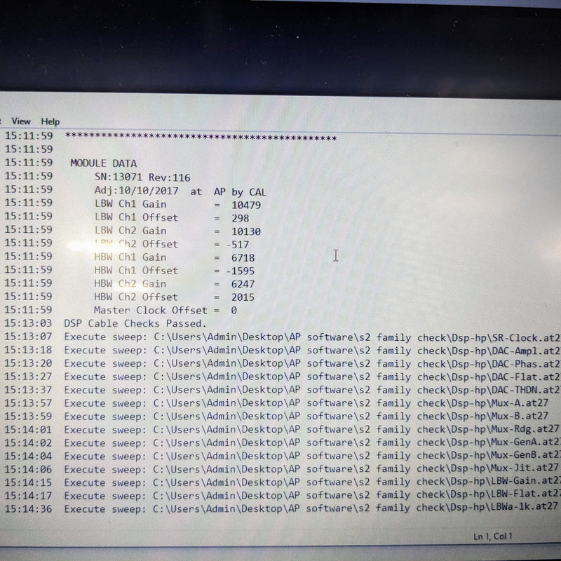 Audio Precision SYS 2722 Audio Analyzer