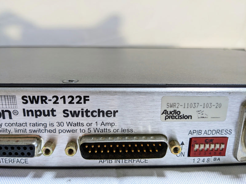 Audio Precision SWR 2122 F Series Switch