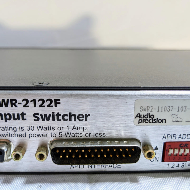 Audio Precision SWR 2122 F Series Switch