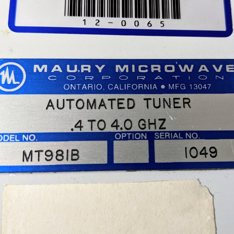 Maury Microwave MT 981 B Automated Tuner