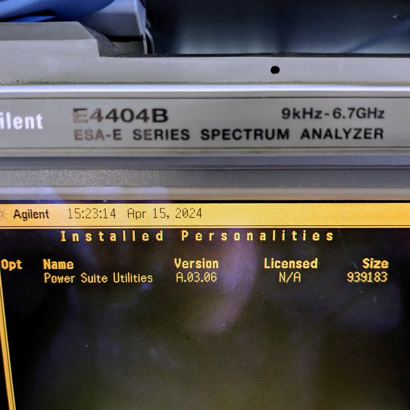 Agilent E 4404 B Spectrum Analyzer