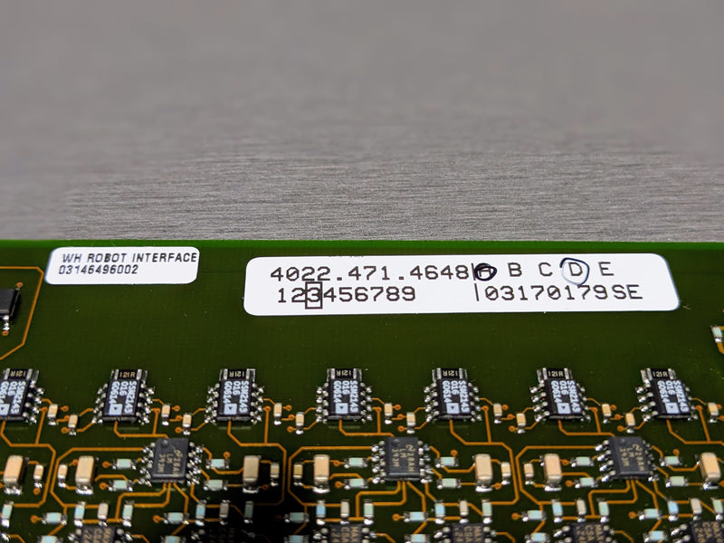 ASML 4022.471.4648 Robot Interface Card