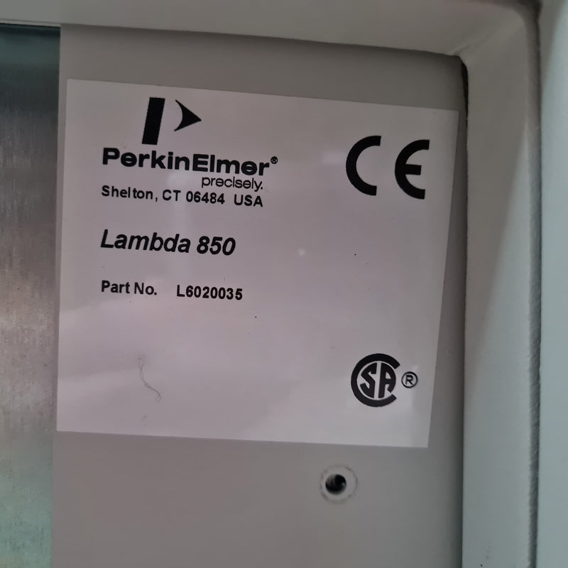 Perkin Elmer Lambda 850 UV / Vis Spectrometer